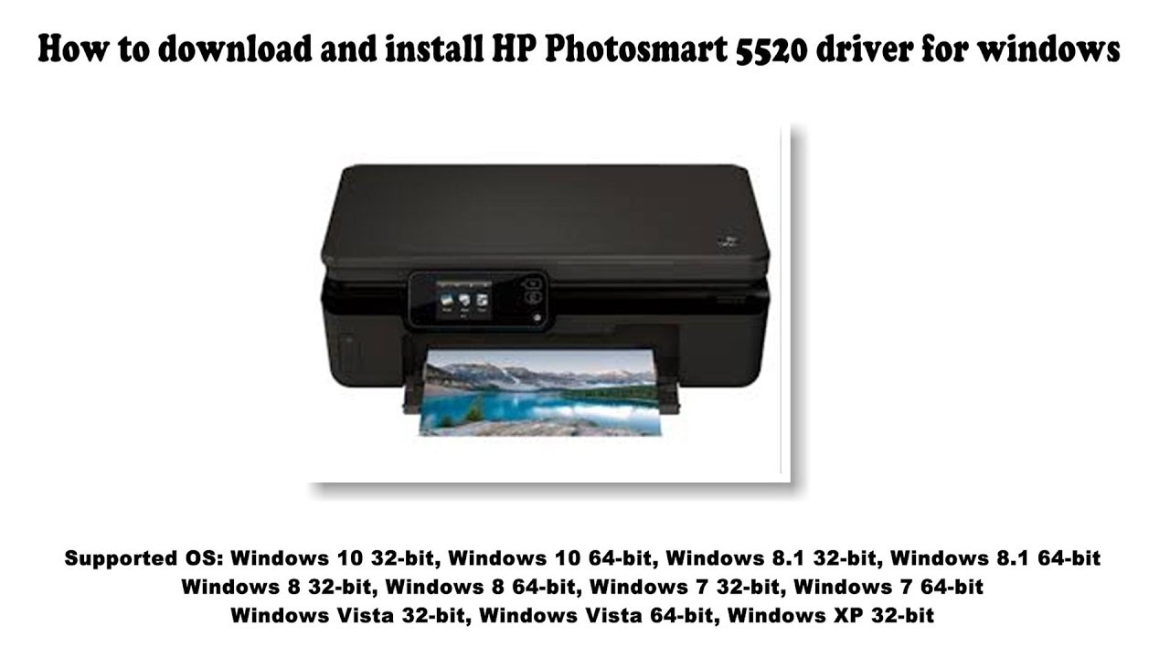 hp photosmart 5520 scan software download